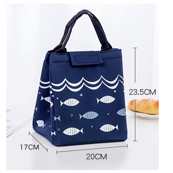 Tote Lunch Bag Picknick Lunchväskor GRÖN Grön Green