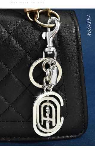 Väskberlocker för handväskor - Söt handväskkedjeberlock - Väskaccessoarer Berlocker för kvinnor Geometry C-Silver