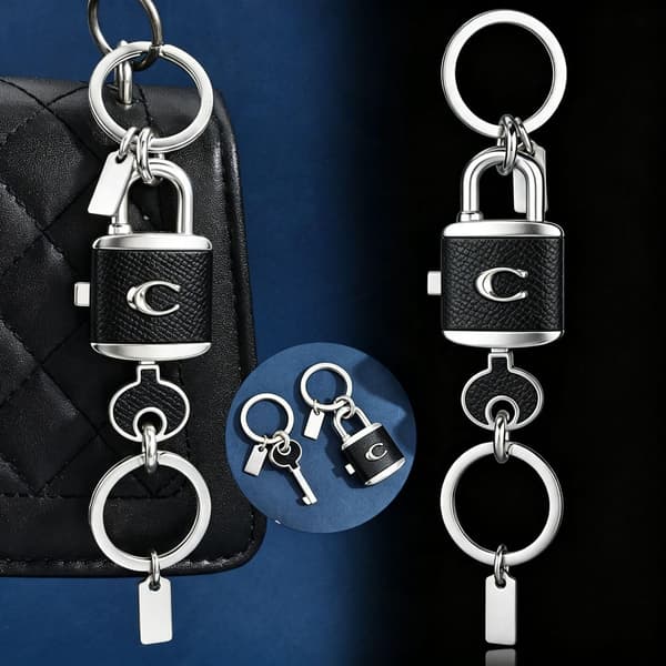 Väskberlocker för handväskor - Söt handväskkedjeberlock - Väskaccessoarer Berlocker för kvinnor Lock Key - Black