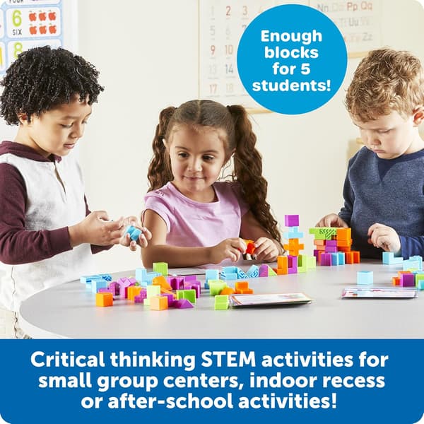 Learning Resources STEM Explorers Brainometry klassuppsättning - 3D-pussel hjärnspel, matematikmanipulativ och Montessori-leksaker för barn Brainometry Classroom Set