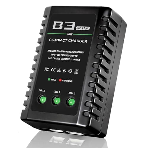 LiPo batterioplader 2S 3S balanceoplader til 7.4V 11.1V RC legetøj og model White-green