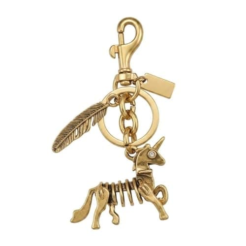 Väskberlock, söta handväskberlocker, väsktillbehörsberlocker, väskkedjor, handväskberlocker Unicorn-Gold
