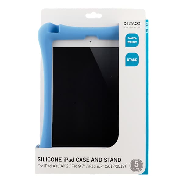Silikonfodral, iPad Air/Air 2, Pro 9.7\", iPad 9.7\", blå
