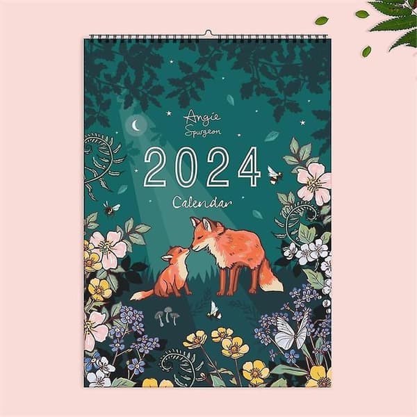 Väggkalender 2024 med natur- och vildmarkskonst
