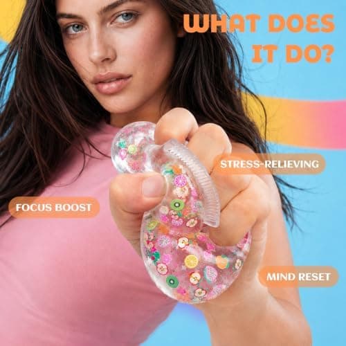 Tandkräm Squishy Stressboll, Långsamt Resande Klämleksak Clear