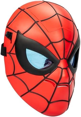 Marvel Spider-Man Glow FX Maske, Lysende Rollespill-leke, Superheltleker for barn fra 5 år og oppover