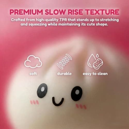 Glitter Dumpling Squishy Squeeze Legetøj med Damper, Blød Langsom Rebound Stress- og Angstdæmpende Sensorisk Fidget Bold til Børn og Voksne (Guld)
