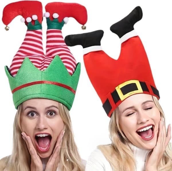 Tomteluvor och tomtebyxor för julfestkläder, stil2 style2