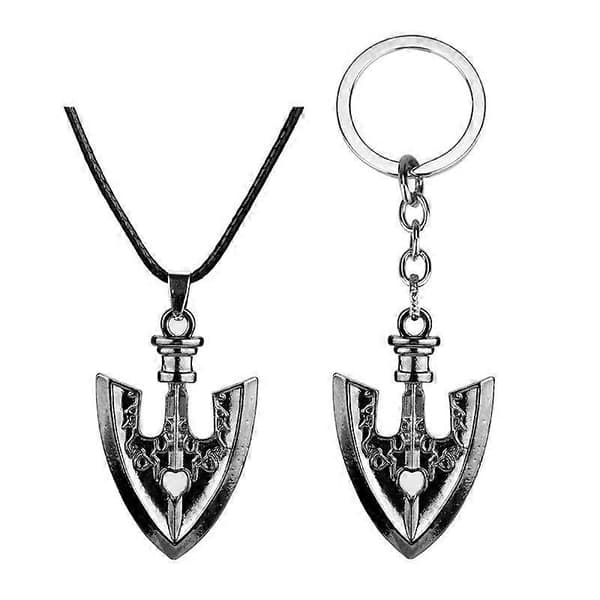 Halsband med metallhänge, choker, berlocker, smycken