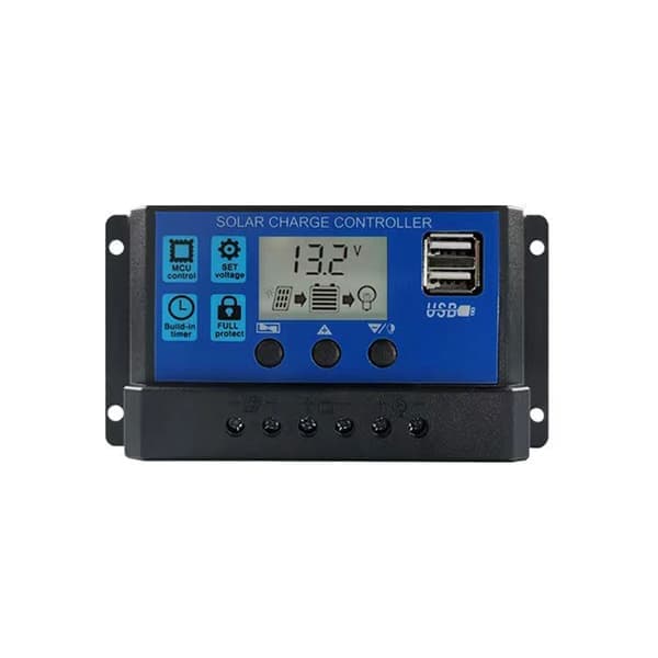 Solcelle ladekontroller PWM30A 12V/24V Solcellepanelkontroller
