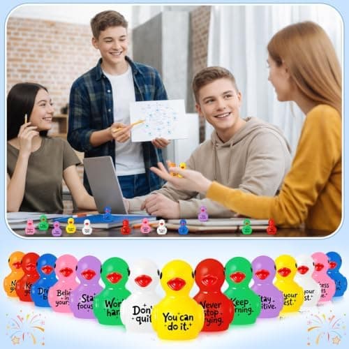 Skylety 150 sæt tilbage til skolen mini harpiksænder inspirerende studentergaver Multicolor Inspirational / 150