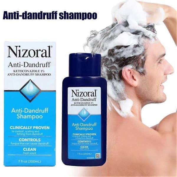 200ml*2 Blå (B) Nizoral Anti-flassjampo, behandler og forebygger flass. 200ml*2 1pcs