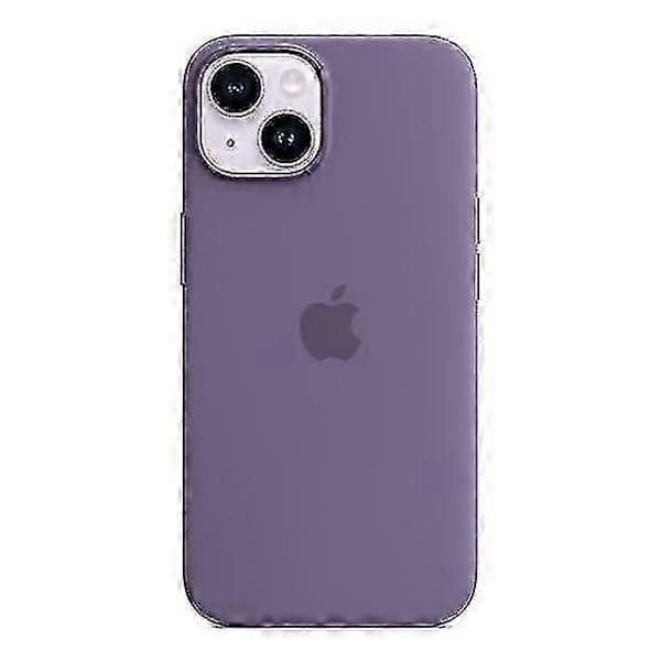 Silikonfodral kompatibelt med iPhone 14 - Mjuk känsla, stötsäkert, smalt skyddsfodral Iris Iris Iris