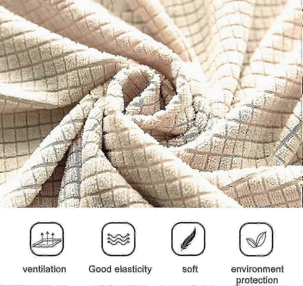 6 stk. klapstol delt sædebetræk til bryllup hjem 6 stk., størrelse beige beige