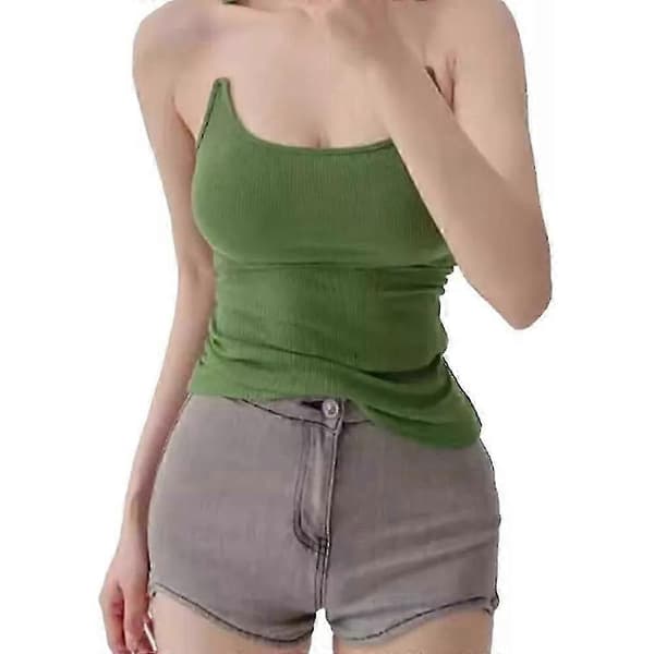 Luvette Tank, usynlig stroppetopp for kvinner_Lucky_B green XL