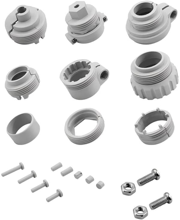 Adapterforbindelse M30 X 1.5 RA Radiatorforbindelse til Smart TRV Ventil Kompatibel med L Caleffi Ventiler til Wi-Fi