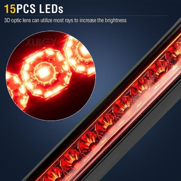 Stopp bakbremselys LED-indikatorlampe RØD Rød Red