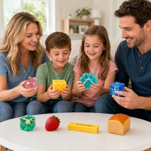 Squishy Fun Box 8 delar Squishy Pack Ost Mat Squishies Set Långsamt stigande Smör Jordgubbe Isbit Äpple Bröd Katt tass Squishy Leksaker Kläm