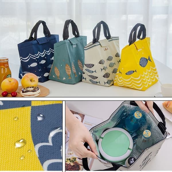 Tote Lunchväska Picknick Lunchväskor MARIN Marin Navy