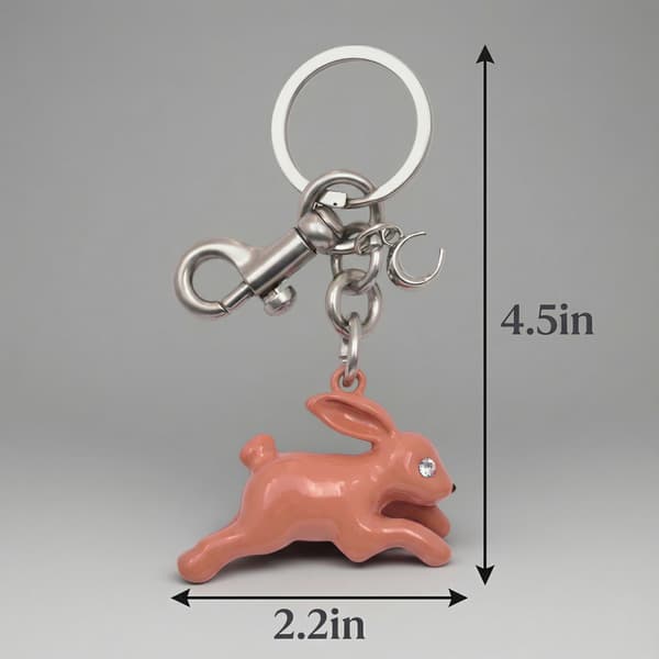 Väskberlock, söta handväskberlocker, väsktillbehörsberlocker, väskkedjor, handväskberlocker Rabbit-Pink