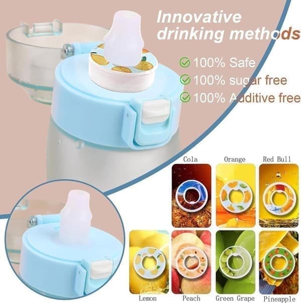 Air Up Vattenflaska 700 ml Blå, 8 smak-pods sockerfritt aromatiskt dricksystem med sugrör, Blå