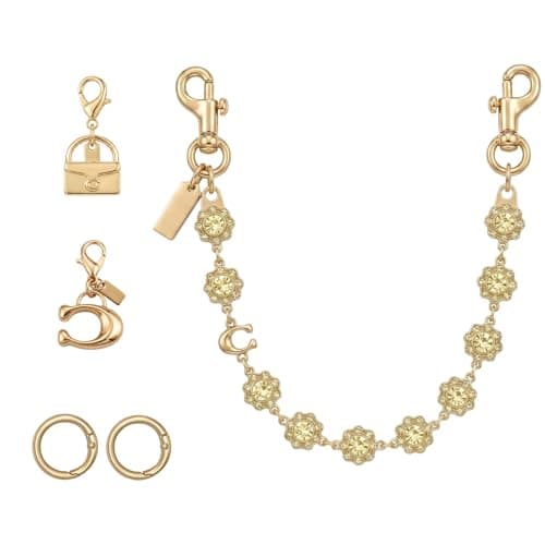 Väskberlock, söta handväskberlocker, väsktillbehörsberlocker, väskkedjor, handväskberlocker Yellow Diamond