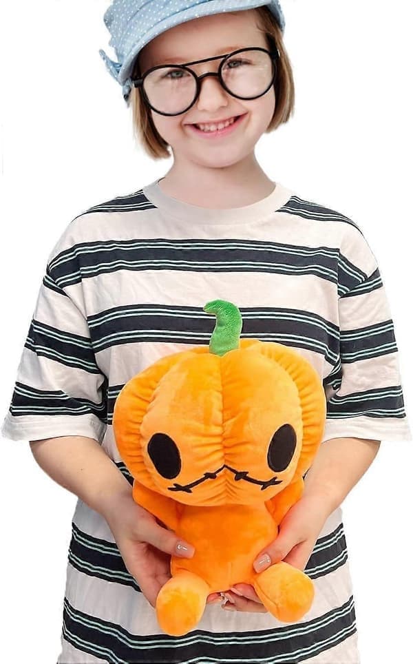Sød Halloween Græskarhoved Plyslegetøj Græskarpude Superblød Sofapude/Halloween Græskardekoration
