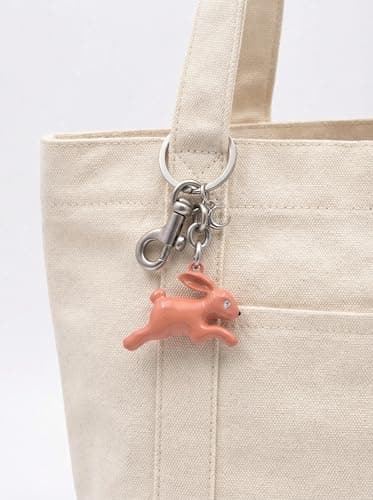 Väskberlock, söta handväskberlocker, väsktillbehörsberlocker, väskkedjor, handväskberlocker Rabbit-Pink
