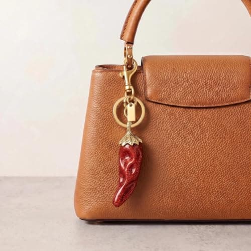 Väskberlocker för handväskor - Söt handväskkedjeberlock - Väskaccessoarer Berlocker för kvinnor Red Chili Peppers - Gold