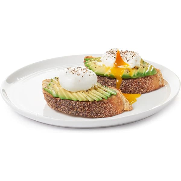Eggekoker, posjert eggsett, 2 deler, gul