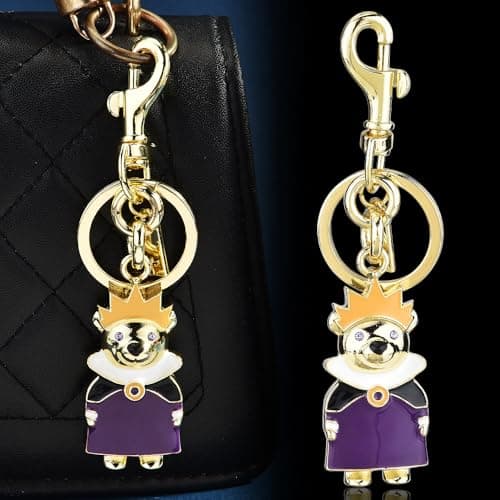 Väskberlock, söta handväskberlocker, väsktillbehörsberlocker, väskkedjor, handväskberlocker Bear-Purple