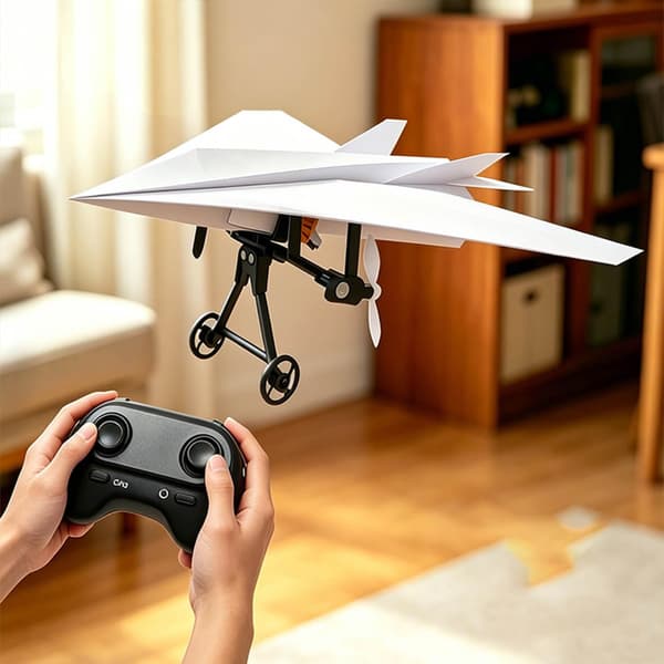 DIY Elektrisk RC Pappersflygplanssats, Inbyggd Gyrostabilisator One Electrics
