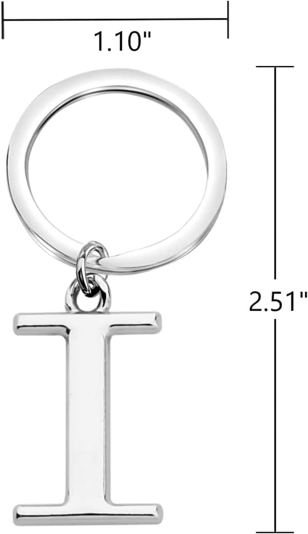Nyckelring Bokstav - Initial Bokstav Nyckelring Berlock I I