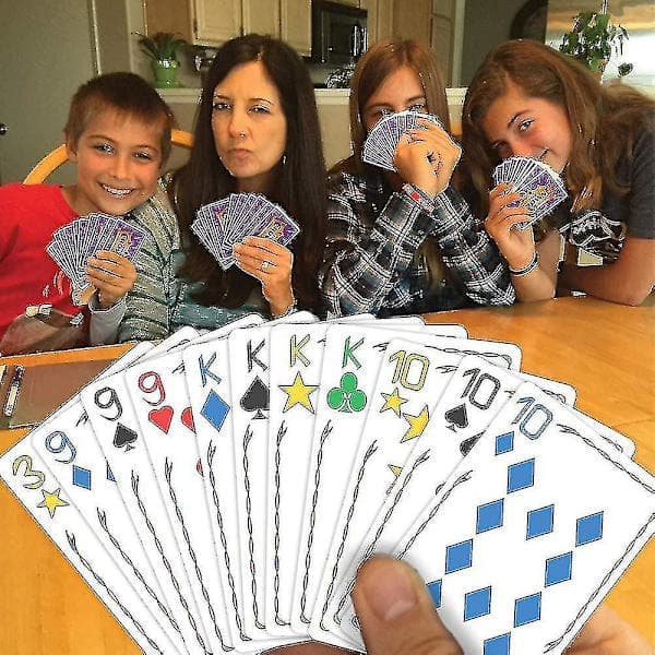 Five Crowns -korttipeli perhekorttipeli - hauskoja pelejä perheilloille lasten kanssa (Hy)