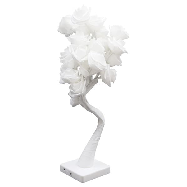 LED-bordlampe roseformet blomstrende roselampe