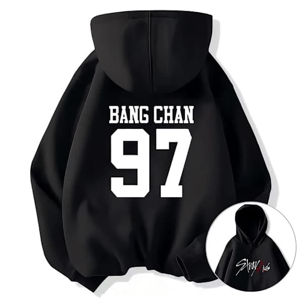 Stray Kids Uformell Hettegenser Unisex Langermet Genser B2 L B2 L