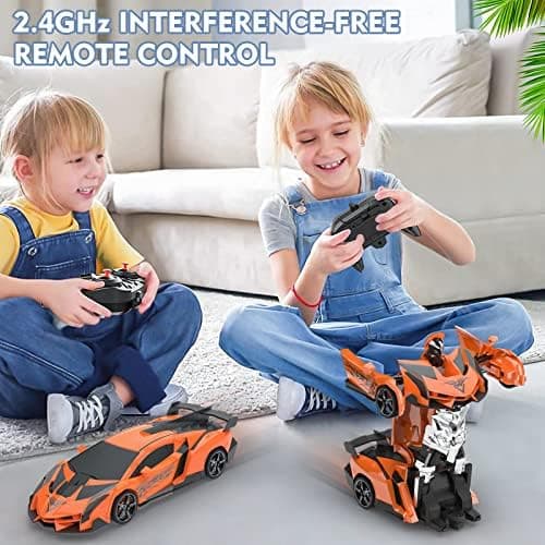 BLUEJAY Transform RC-biler for gutter 3-12, 2.4Ghz fjernstyrt bil Orange
