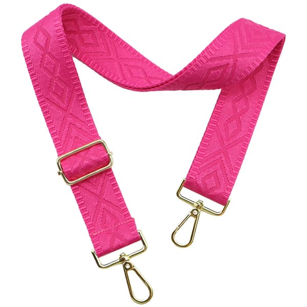 Axelremsväskor för handväskor Breda axelremsväskor Justerbar ersättningsbroderad handväskrem för handväskor Gold Hardware-rose red