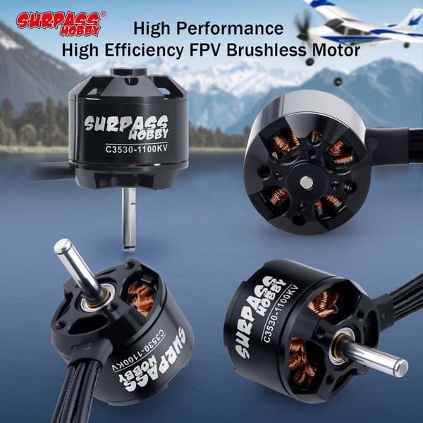 Surpass C3530 1100KV Borstlös Motor för RC Flygplan Fastvinge 1100kv