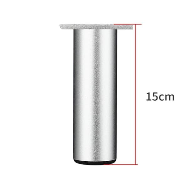 4 stk/sæt Møbelben i metal SØLV 15CM Sølv 15cm Silver 15cm