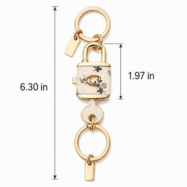 Väskberlocker för handväskor - Söt handväskkedjeberlock - Väskaccessoarer Berlocker för kvinnor Lock Key -White
