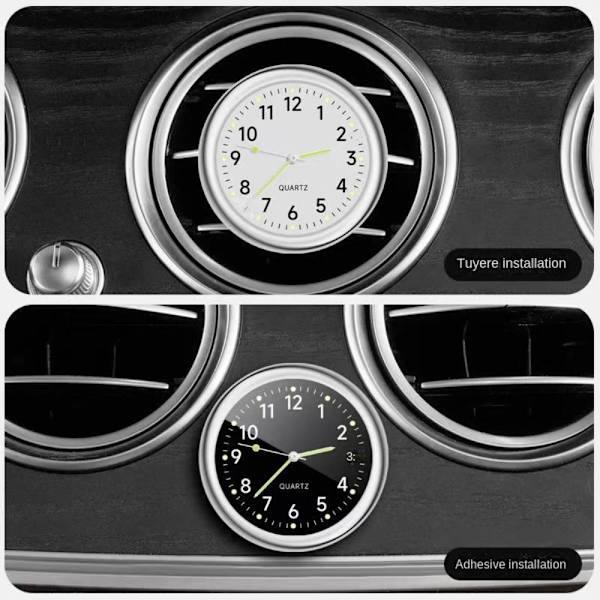 Bilklocka Kvarts klocka VIT Vit White