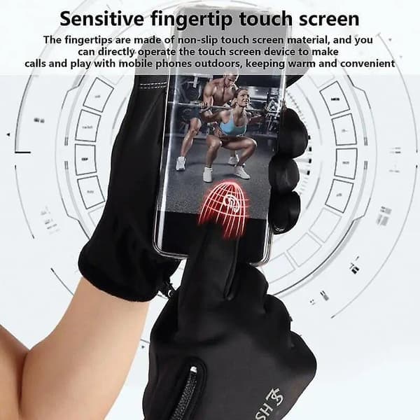 Opvarmede handsker Vinter Opvarmede handsker Varme Vandtætte Genopladelige Touchscreen Ridehandsker