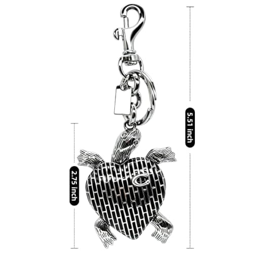 Väskberlock, söta handväskberlocker, väsktillbehörsberlocker, väskkedjor, handväskberlocker Silver-Turtle