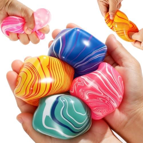 Squishy Fidget Legetøj 2-pak Jumbo Stress Terning Bulk Tilfældig Langsom Stigning Squishies Klemmelegetøj til Angstdæmpning Stressbolde til Voksne Sensorisk