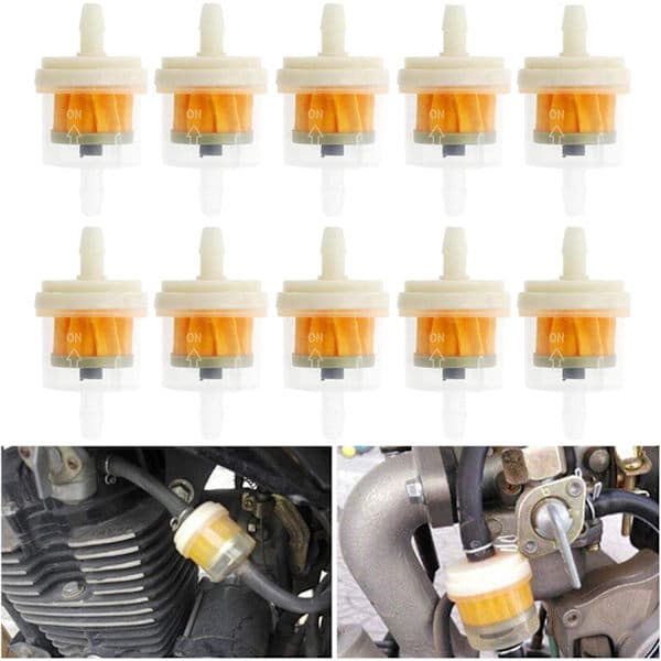 10-pakning drivstoffiltre for gressklippere mopedfiltre