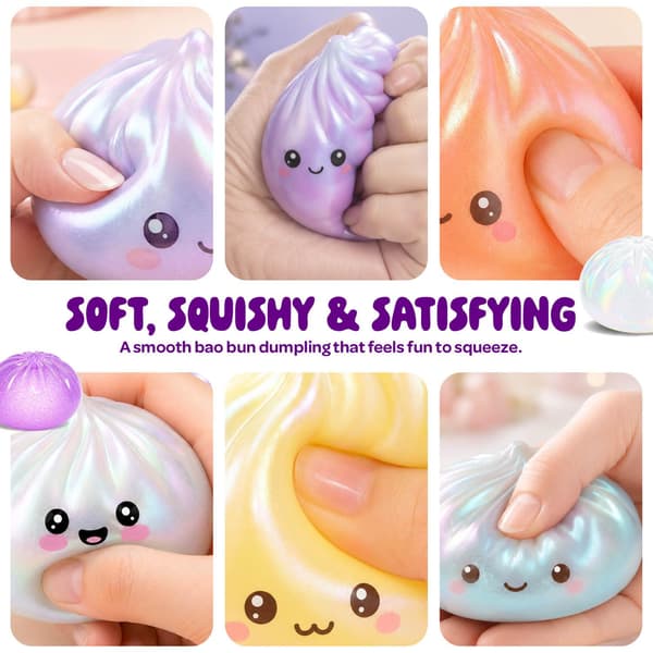 Glitter Dumpling Squishy Mystery Box - UV farveskiftende - Squishies Legetøj