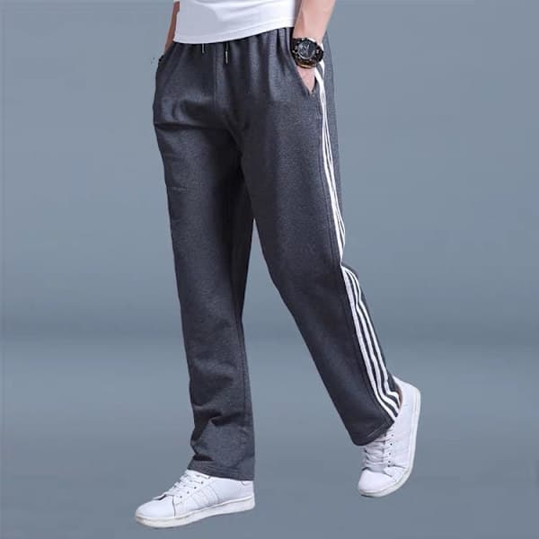 Joggebukser for menn, løs passform, plus size, rette ben, mørkegrå 5XL Deep Grey 5XL