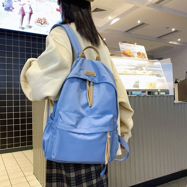 Ryggsekk Skolesekk BLÅ Blå blue
