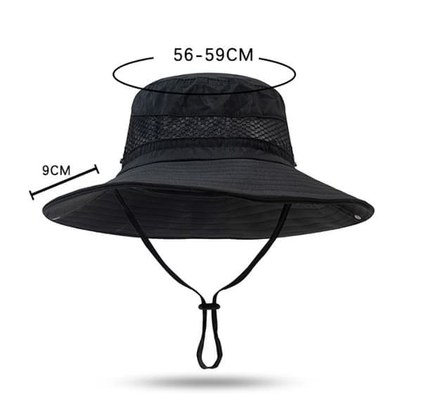 Solhatte til mænd Sommerhat Bred Skygge Pakbar Cowboyhat Vandreture Fiskehatte, Lysegrå Light Grey